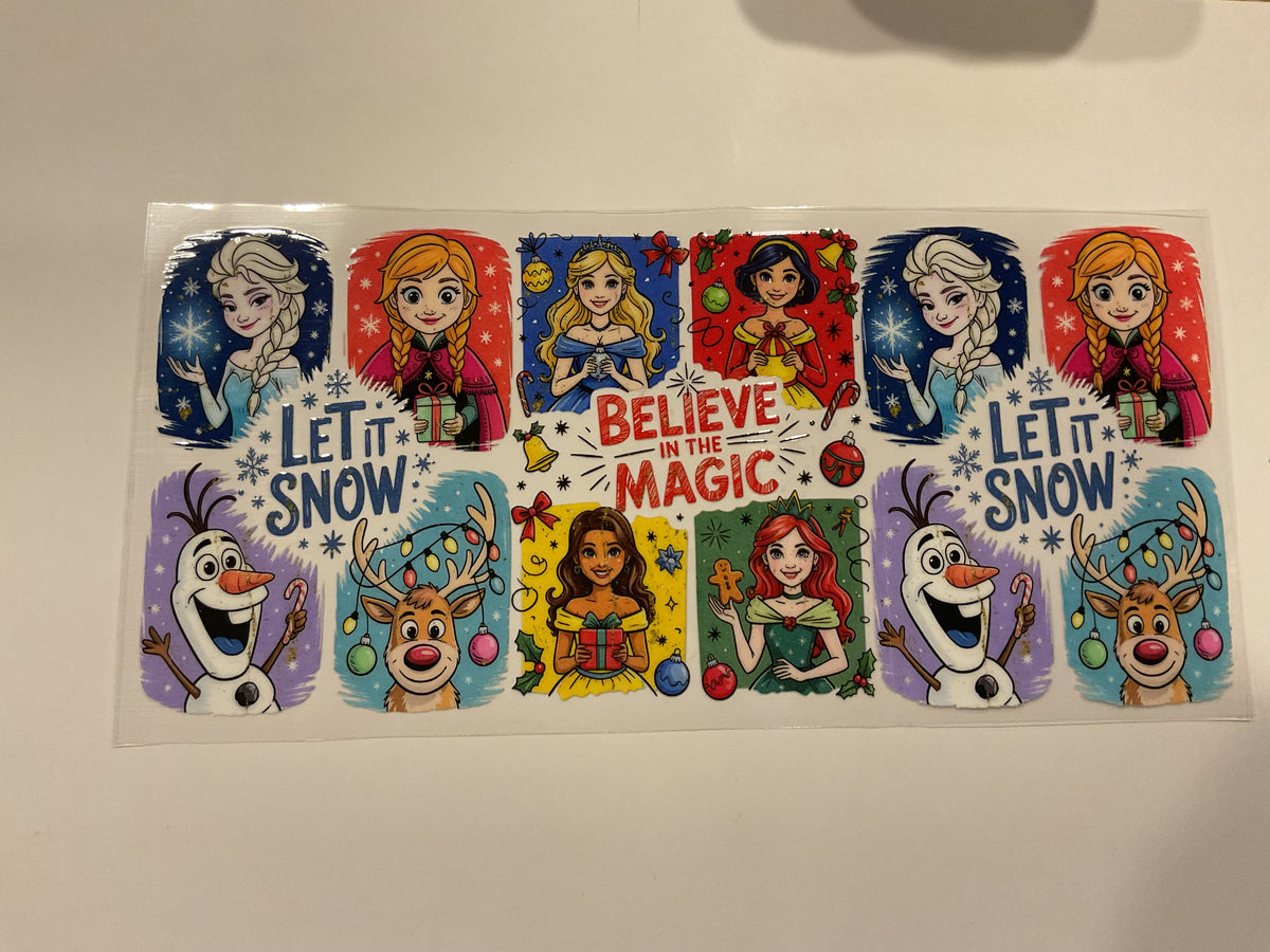 Disney Princesses Let It Snow Believe In The Magic… Christmas