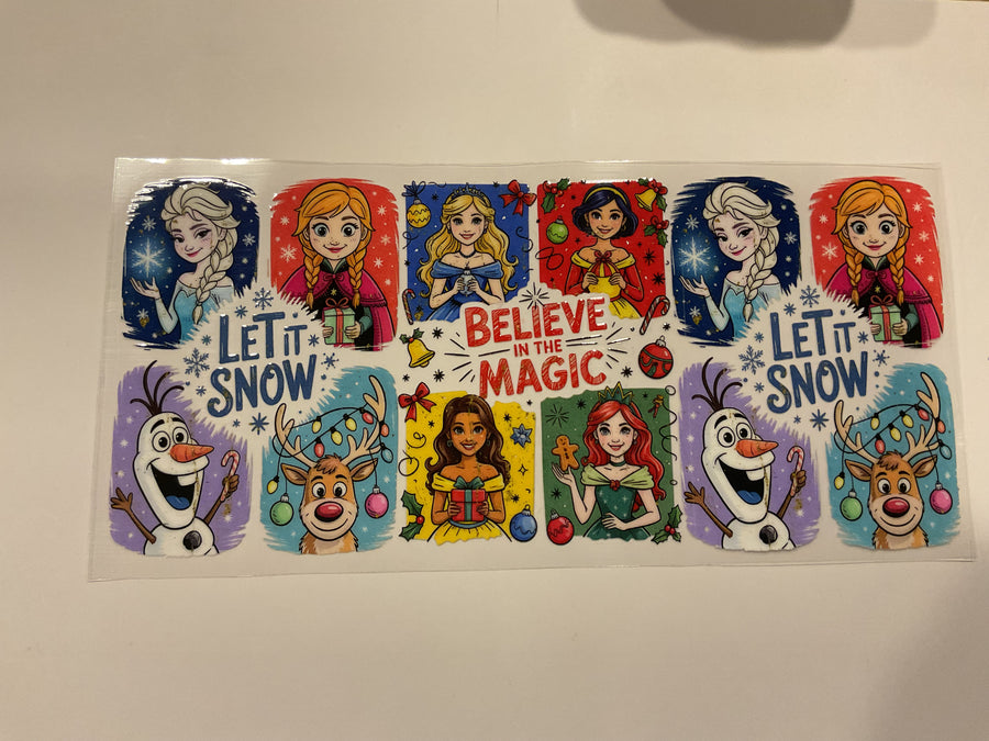 Disney Princesses Let It Snow Believe In The Magic… Christmas
