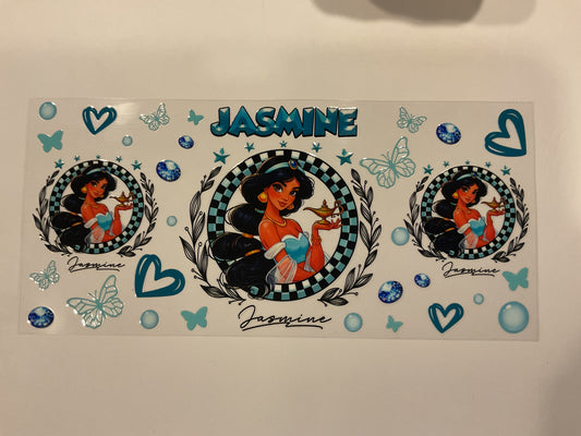 Disney Jasmine Hearts and Butterflies