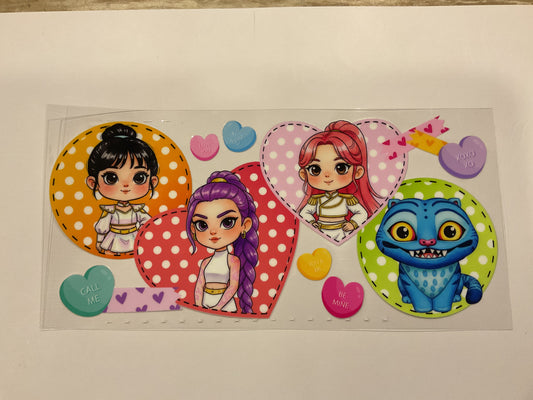 Disney K-Pop Conversation Hearts Valentines