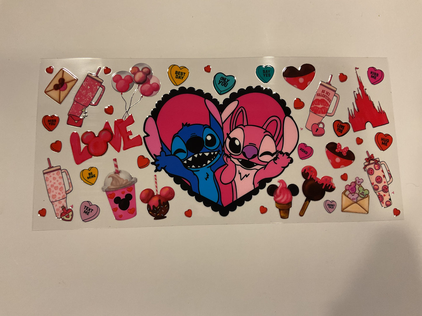 Disney Stitch and Angel Heart Castle Stanley