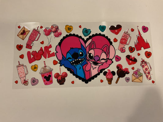 Disney Stitch and Angel Heart Castle Stanley