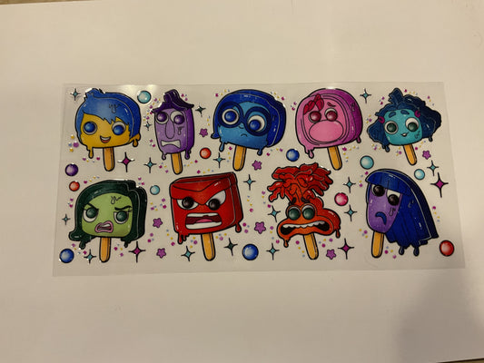 Disney Inside Out Character Ice Pops
