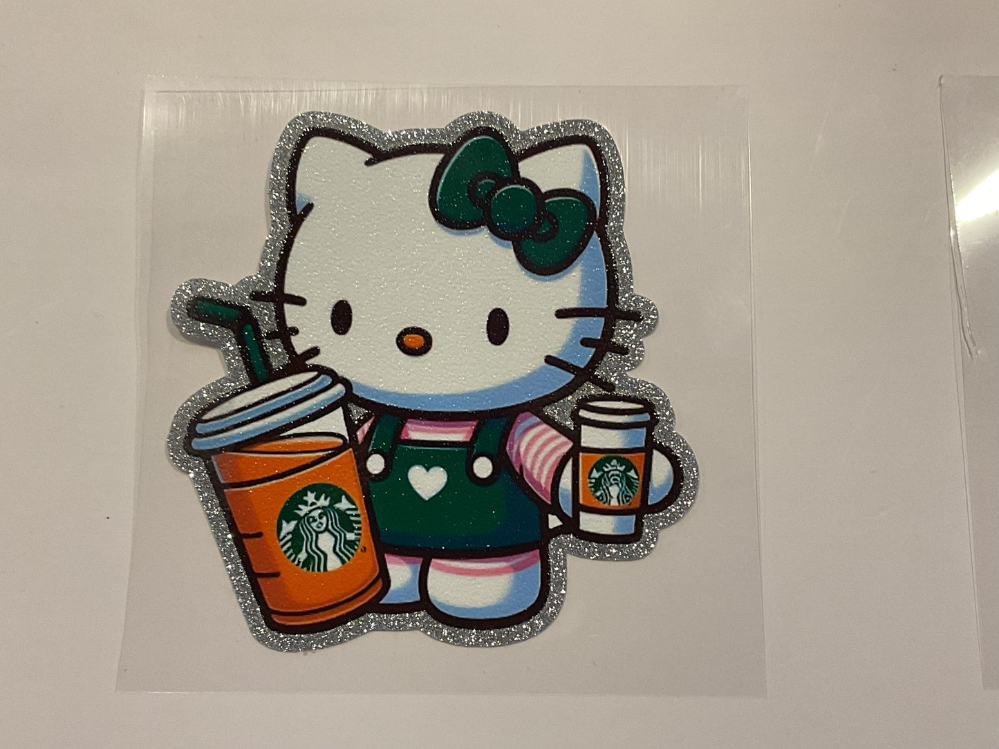Glitter Hello Kitty Starbucks ~ Decal