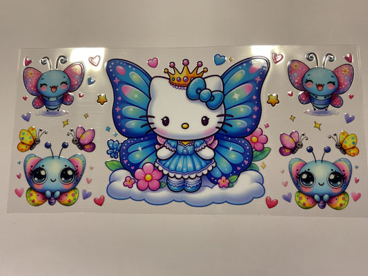 Hello Kitty Blue Butterfly
