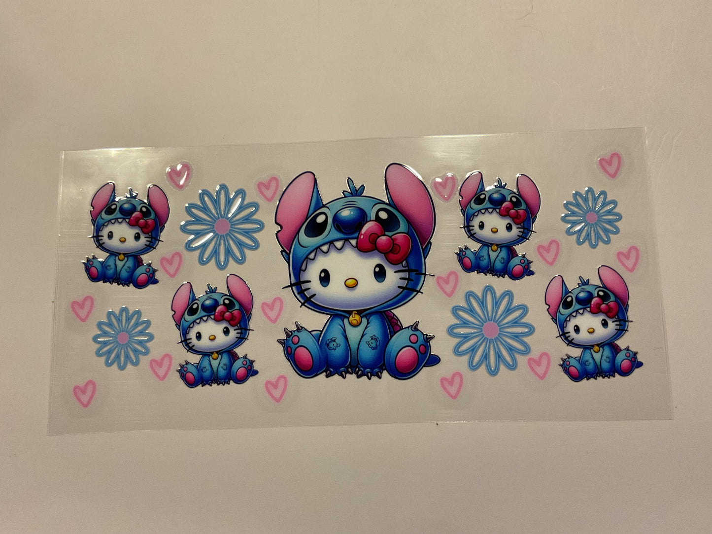 Hello Kitty Stitch Costume Flowers Hearts