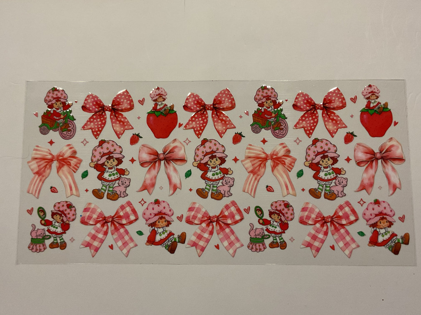 Strawberry Shortcake Strawberries Bows Cat