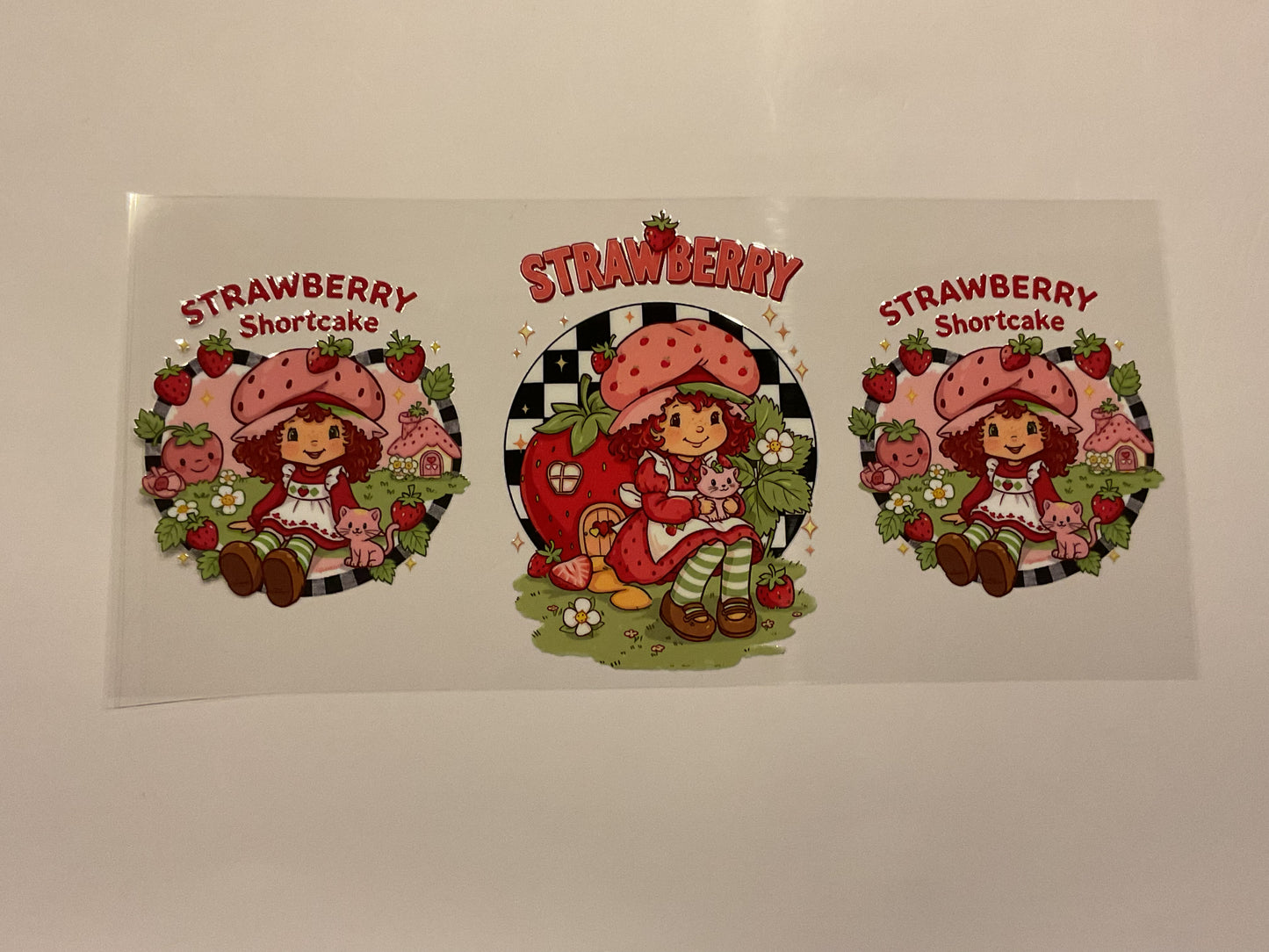 Strawberry Shortcake Sitting With Cat