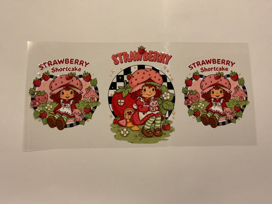 Strawberry Shortcake Sitting With Cat