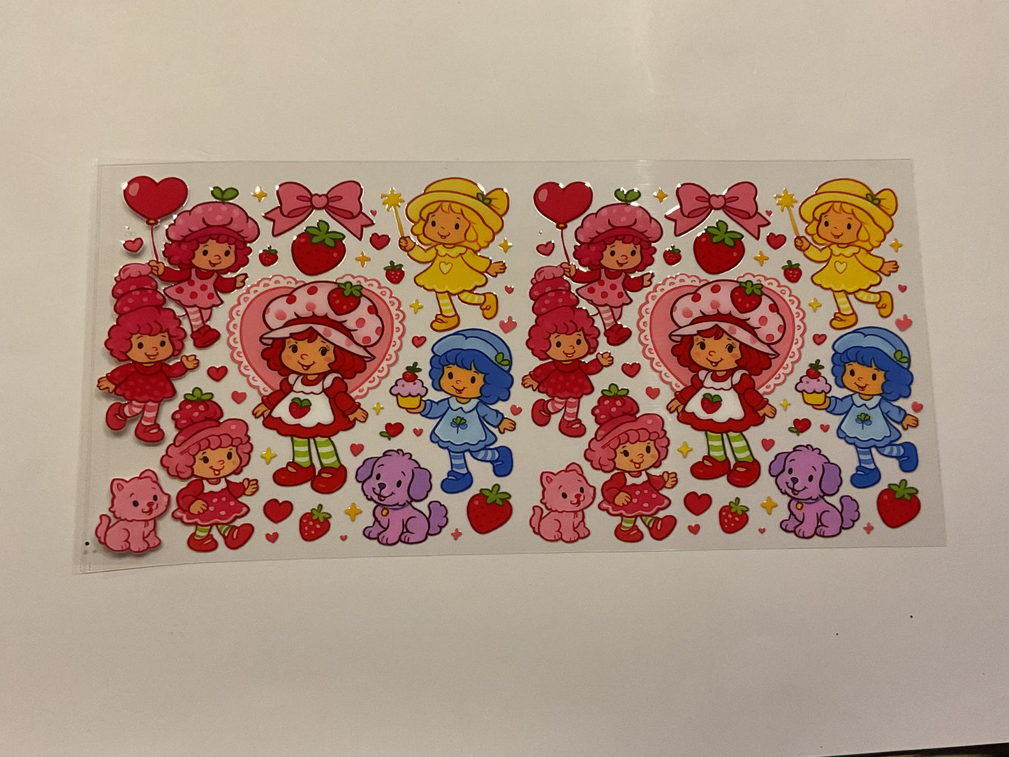 Strawberry Shortcake Dogs and Cats Bows Hearts Friends