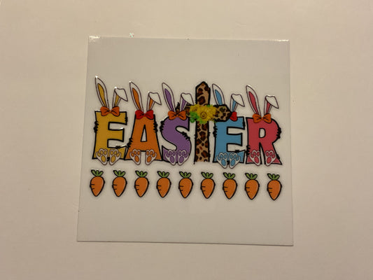 Easter Bunny Ears and Carrots ~ Decal