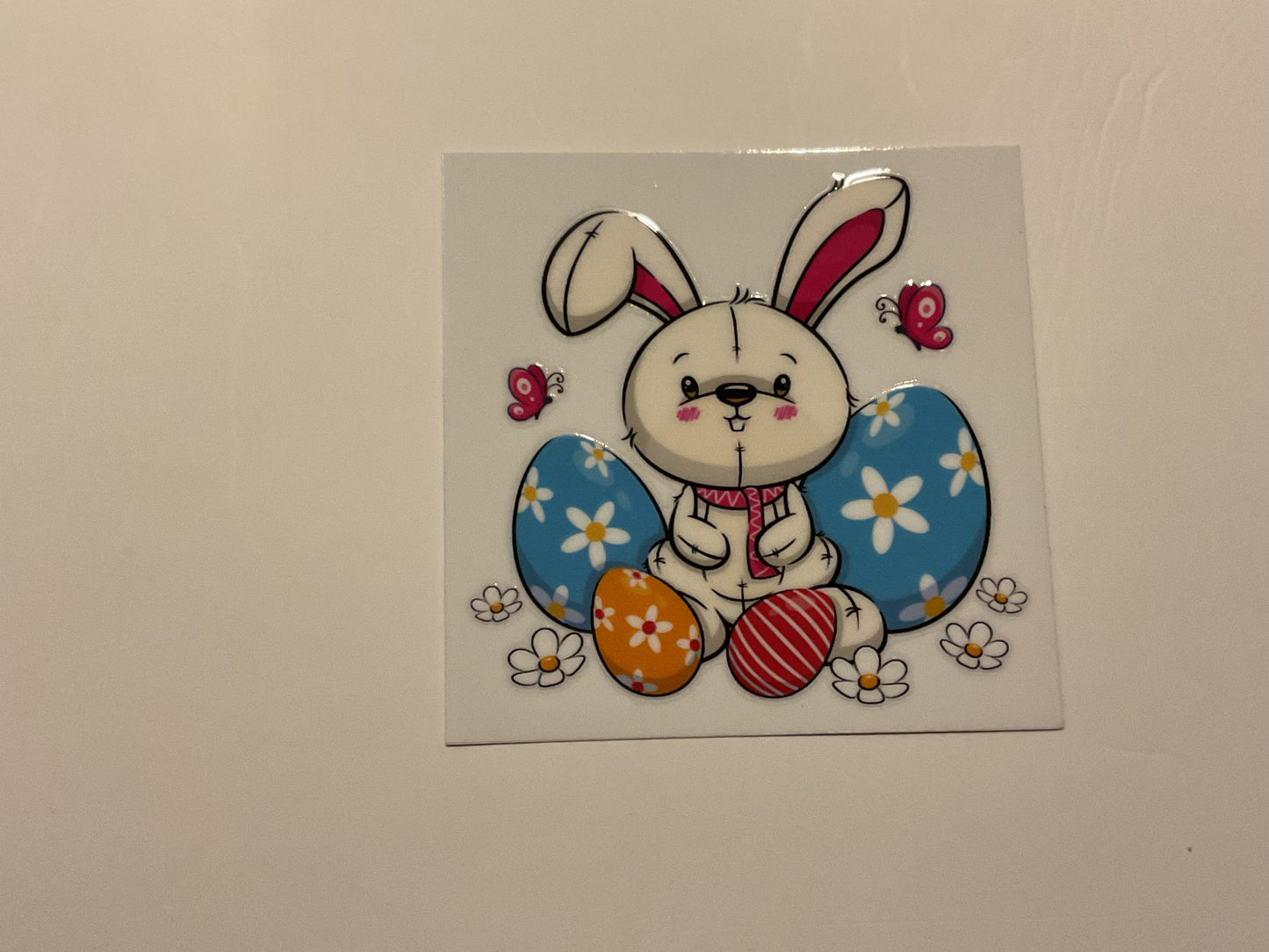 Easter Bunny With Eggs~ Decal