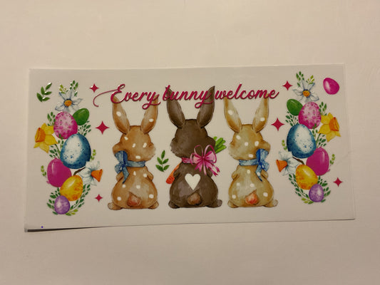 Easter ‘Every Bunny Welcome” Bunny Booties Eggs