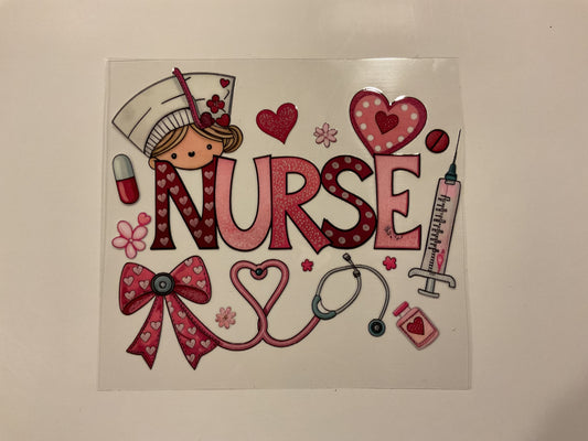 Pink Nurse ~ Decal