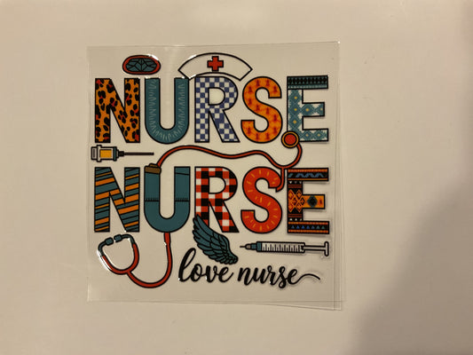 Nurse ‘love nurse’ ~ Decal