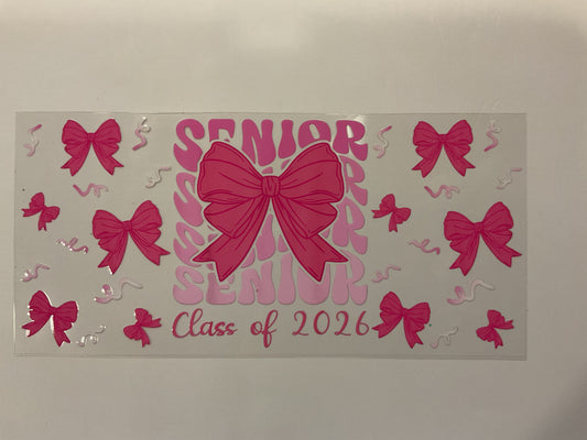 Senior Class of 2026 Pink Bow