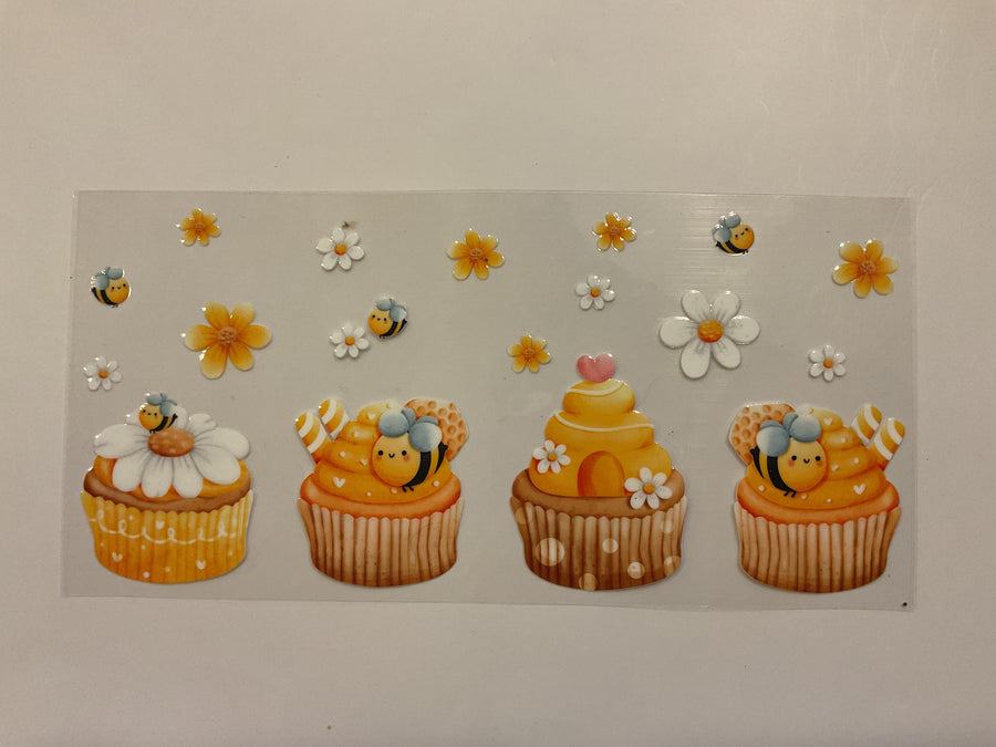 Bumble Bees On Cupcakes (Insects)