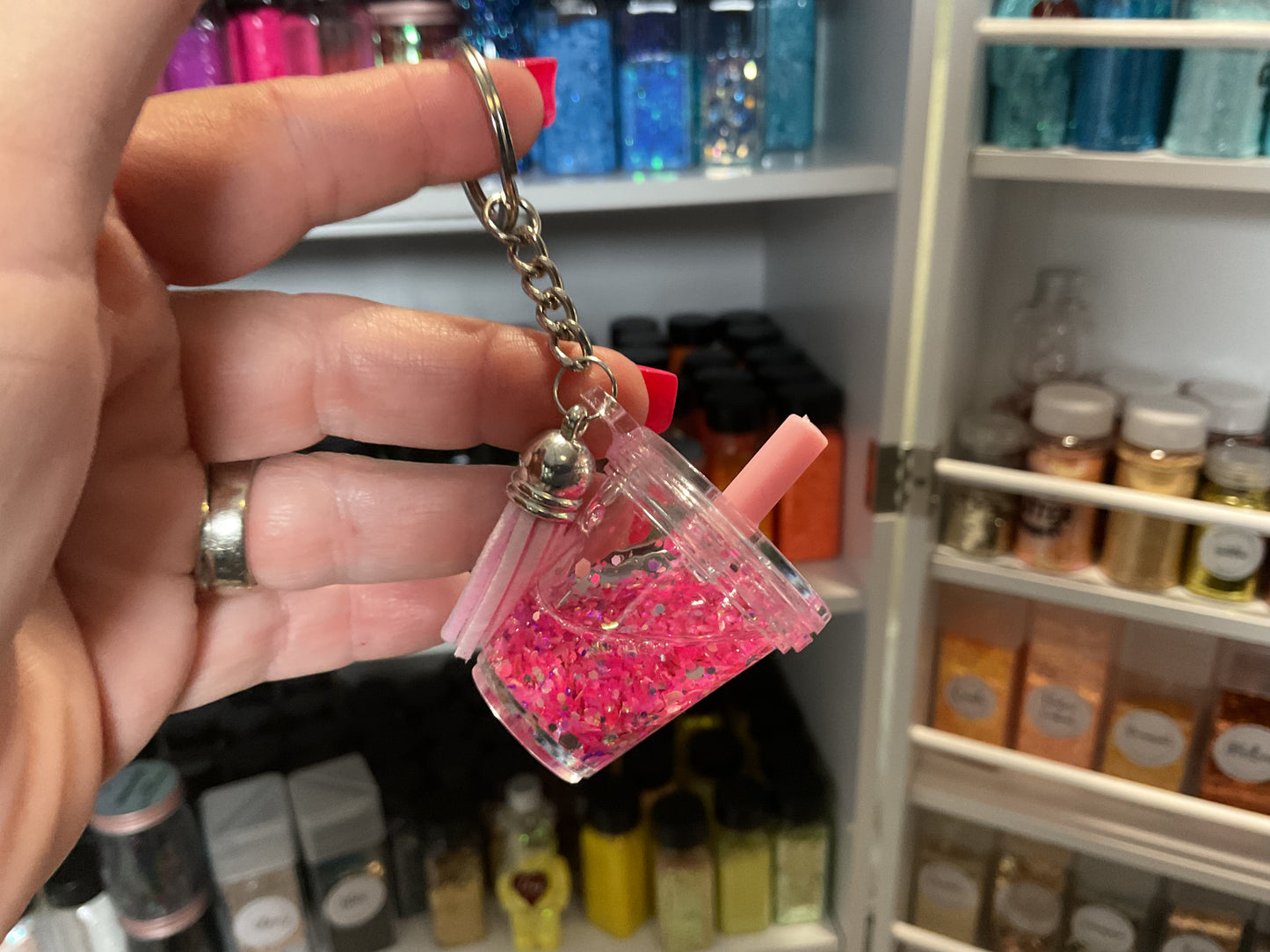Mini Tumbler Keychain…Filled As Purchased. 3 Different Sizes