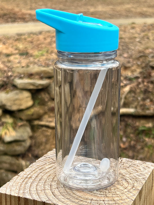 Kids Flip Top Sports Bottle Tumbler ~ Blue