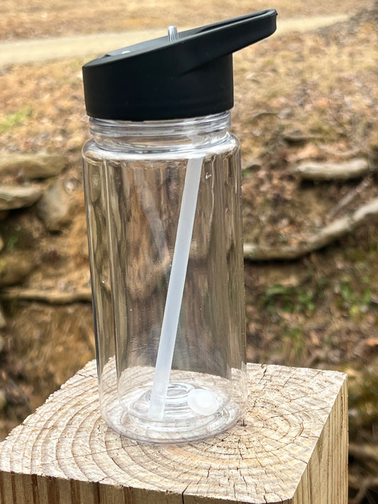Kids Flip Top Sports Bottle Tumbler ~ Black