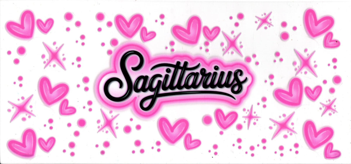 Sagittarius Pink Hearts
