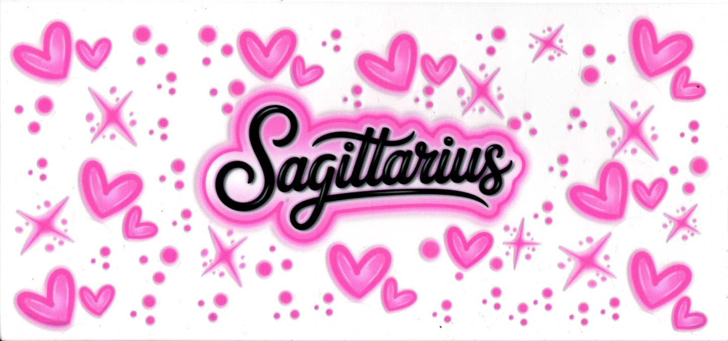 Sagittarius Pink Hearts