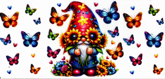 Boy Gnome With Butterflies