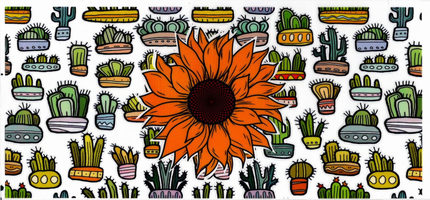 Cactus and Sunflower
