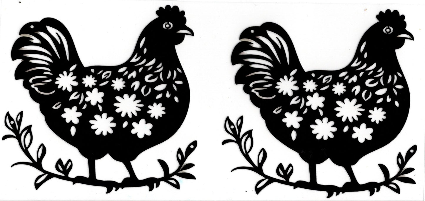 Black Outlined Chicken