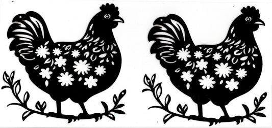 Black Outlined Chicken