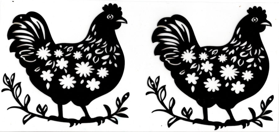 Black Outlined Chicken