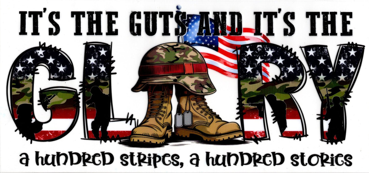 'It's The Guts And It's The Glory' Military