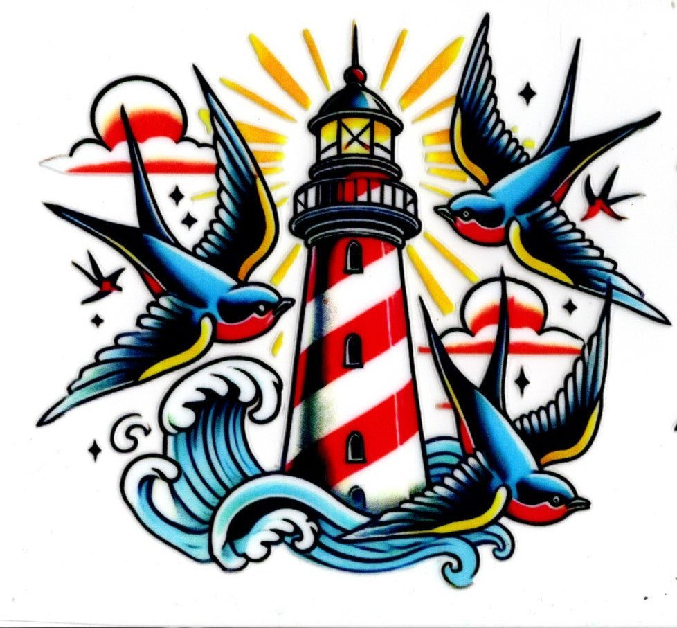 Lighthouse and BIrds