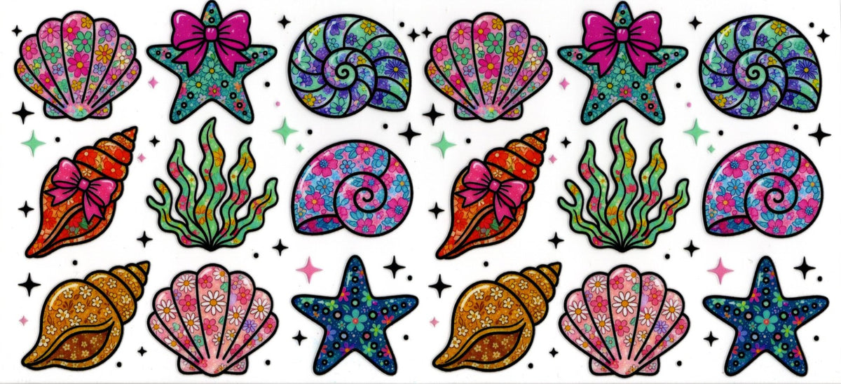 Bright Colored Seashells