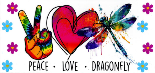 Peace Love Dragonfly