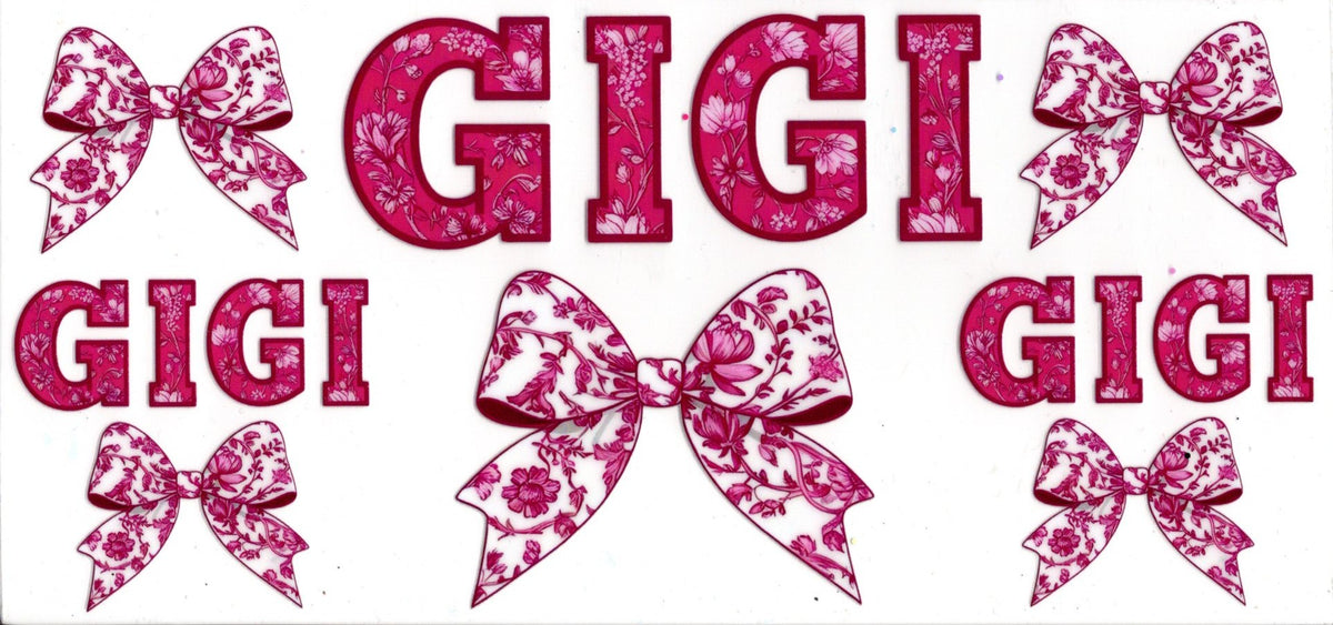Gigi Pink Floral Bows