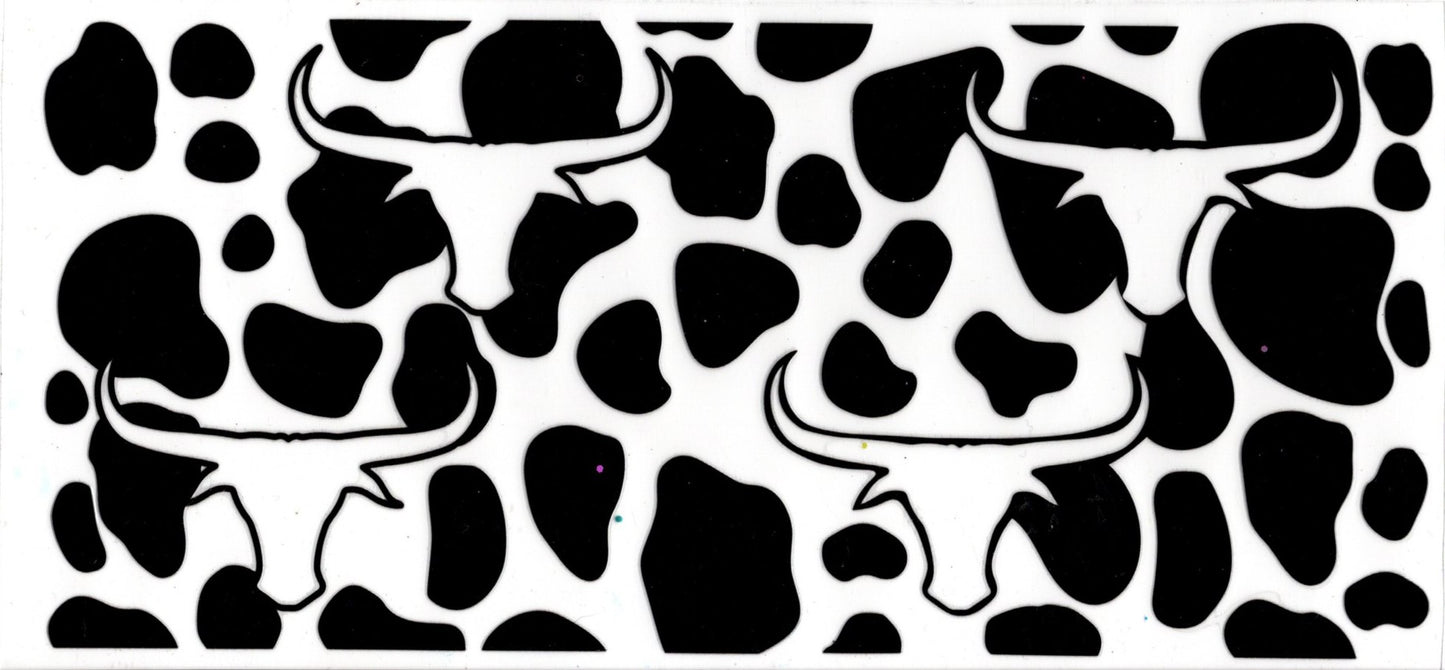 Cow Print Bull Head