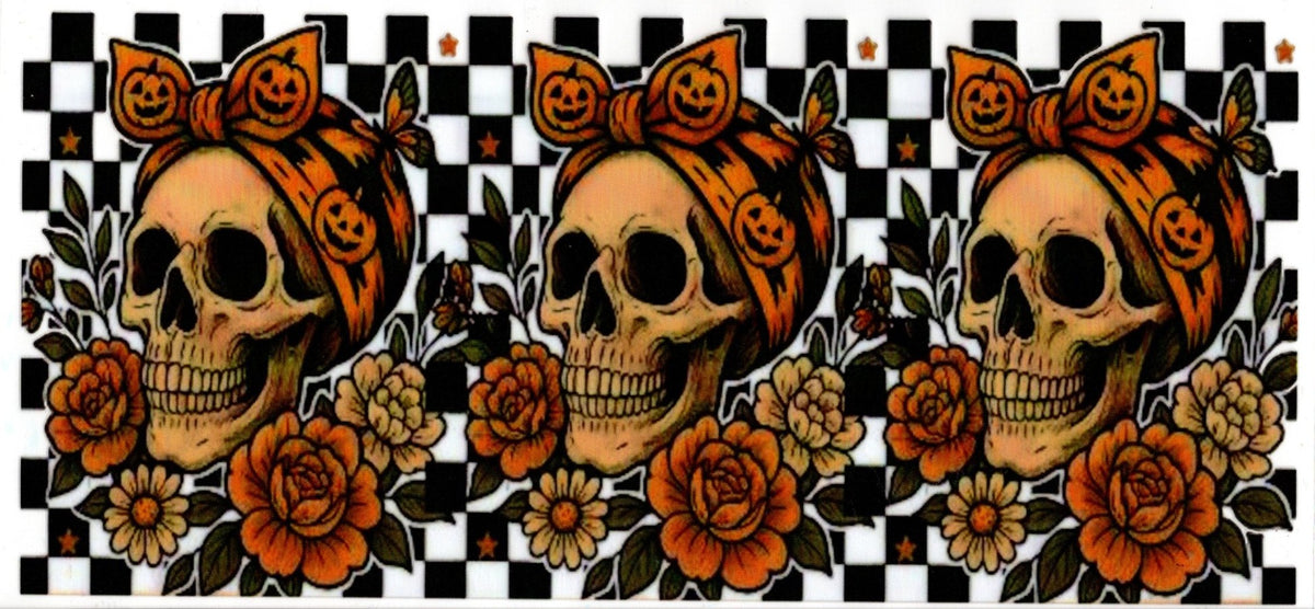 Halloween Orange Skeletons