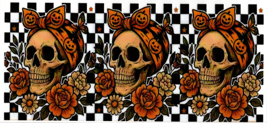 Halloween Orange Skeletons
