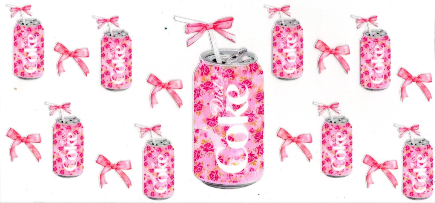Diet Coke Pink Floral