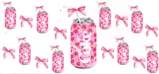 Diet Coke Pink Floral