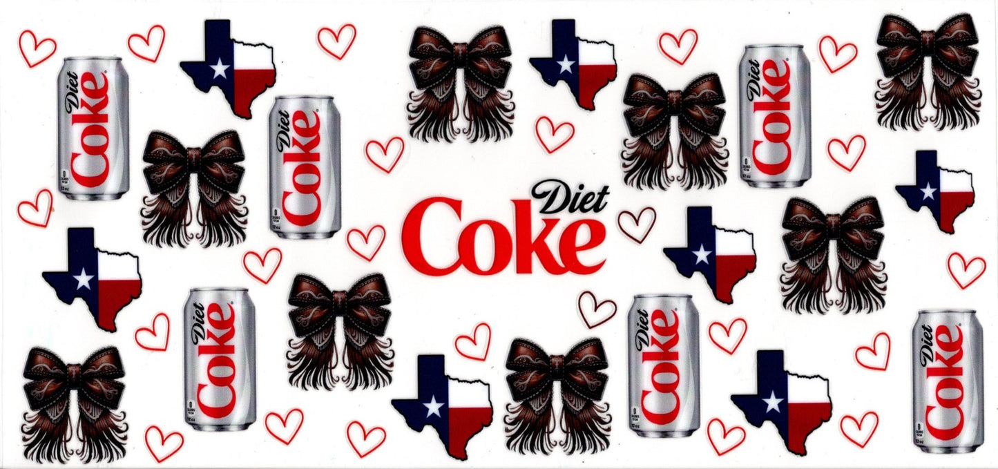 Diet Coke Texas and Bows