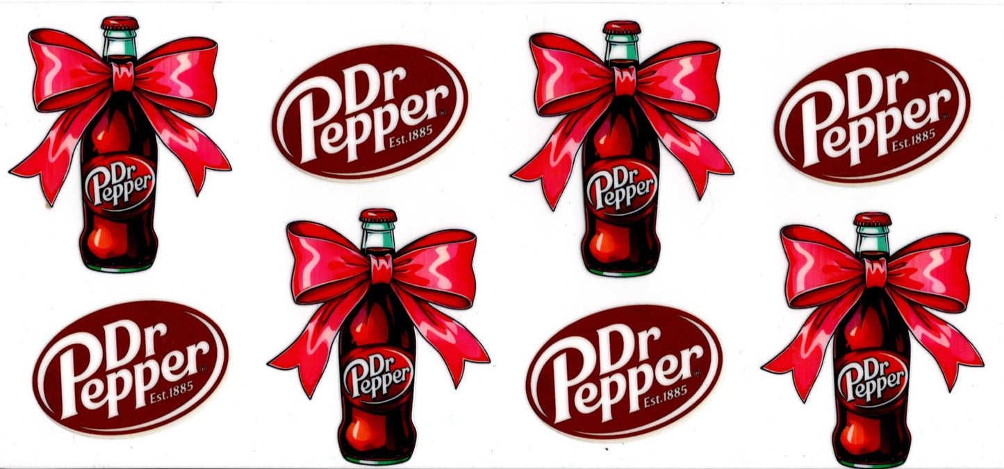 Dr. Pepper Bottles Red Bows