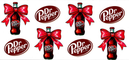 Dr. Pepper Bottles Red Bows