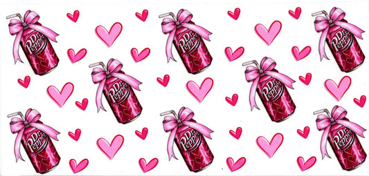 Dr. Pepper Bow and Hearts