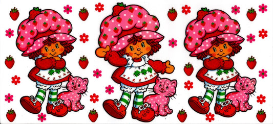 Strawberry Shortcake Poses With Cat