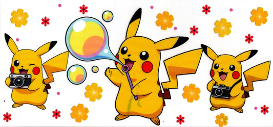 Pikachu Selfie and Bubbles