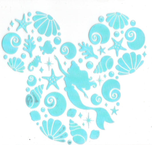 The Little Mermaid In Mickey Head