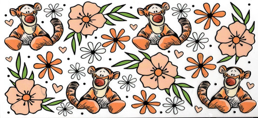 Tigger and Flowers