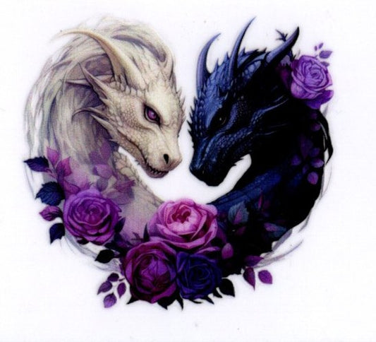 Purple, White & Lavender Dragons